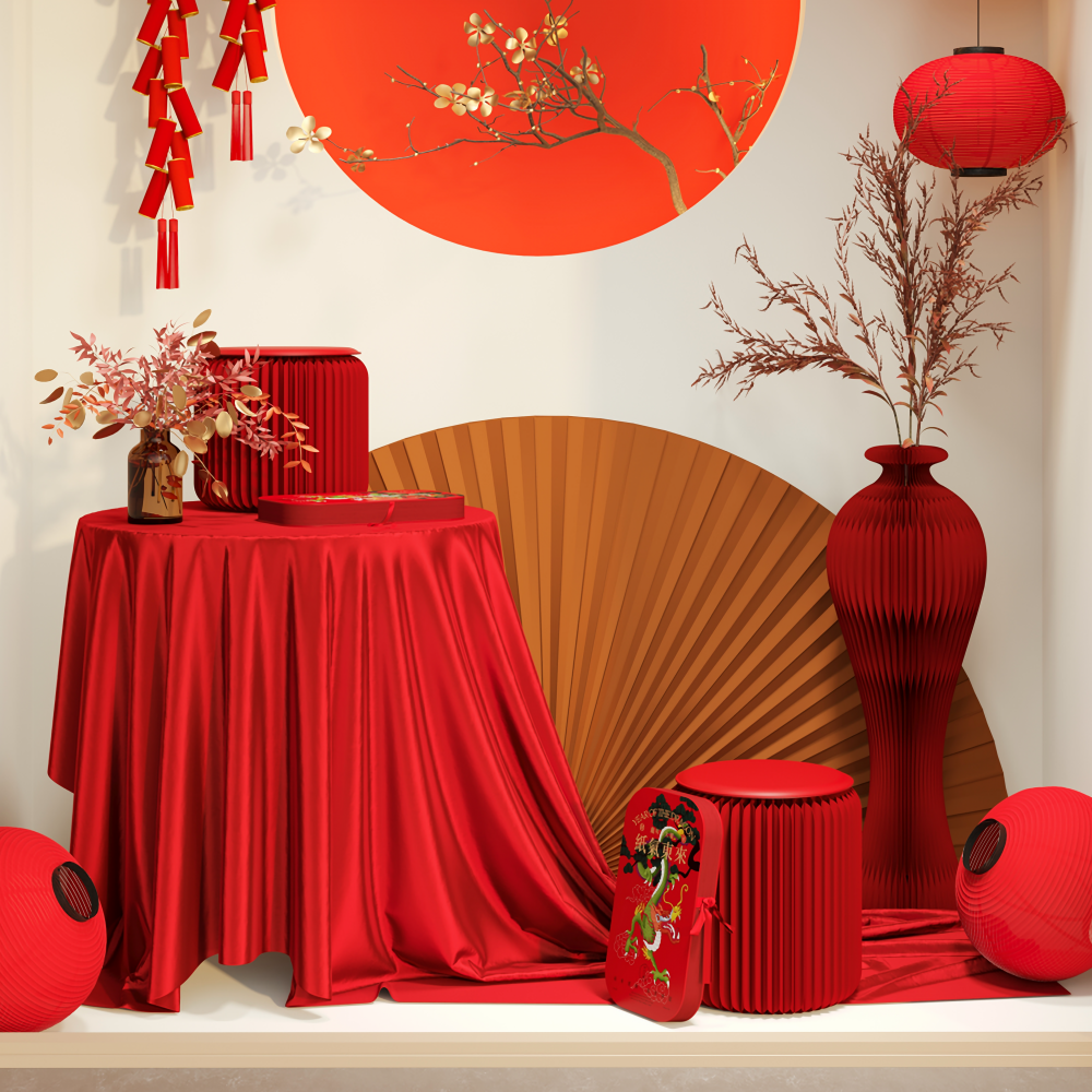 【2036龍重推出】紙氣東來 萬事興龍|招財龍年凳