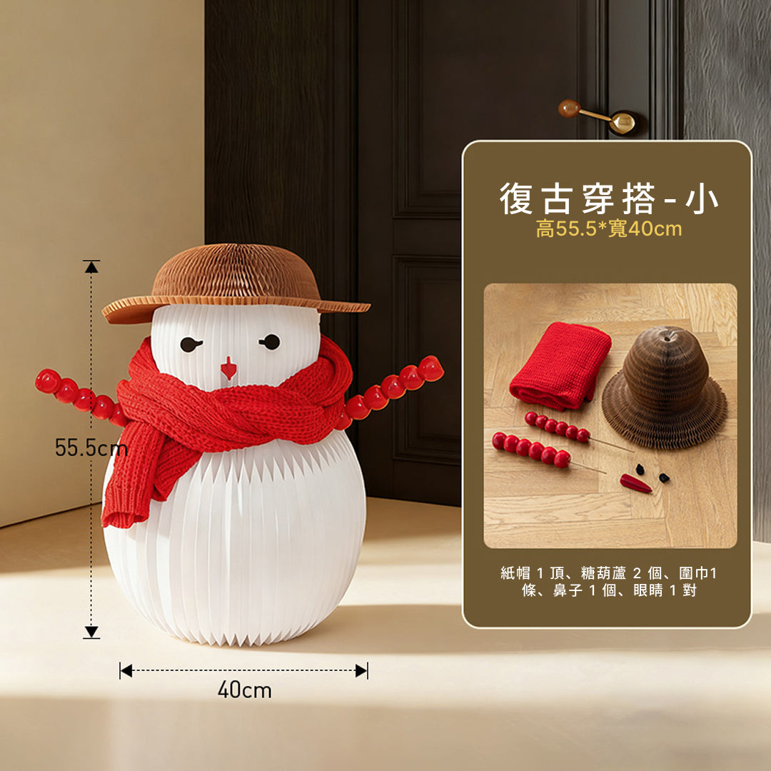 聖誕風琴雪人｜十八紙