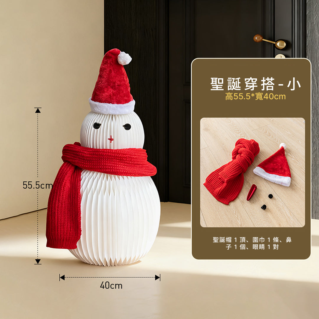 聖誕風琴雪人｜十八紙