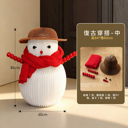 聖誕風琴雪人｜十八紙