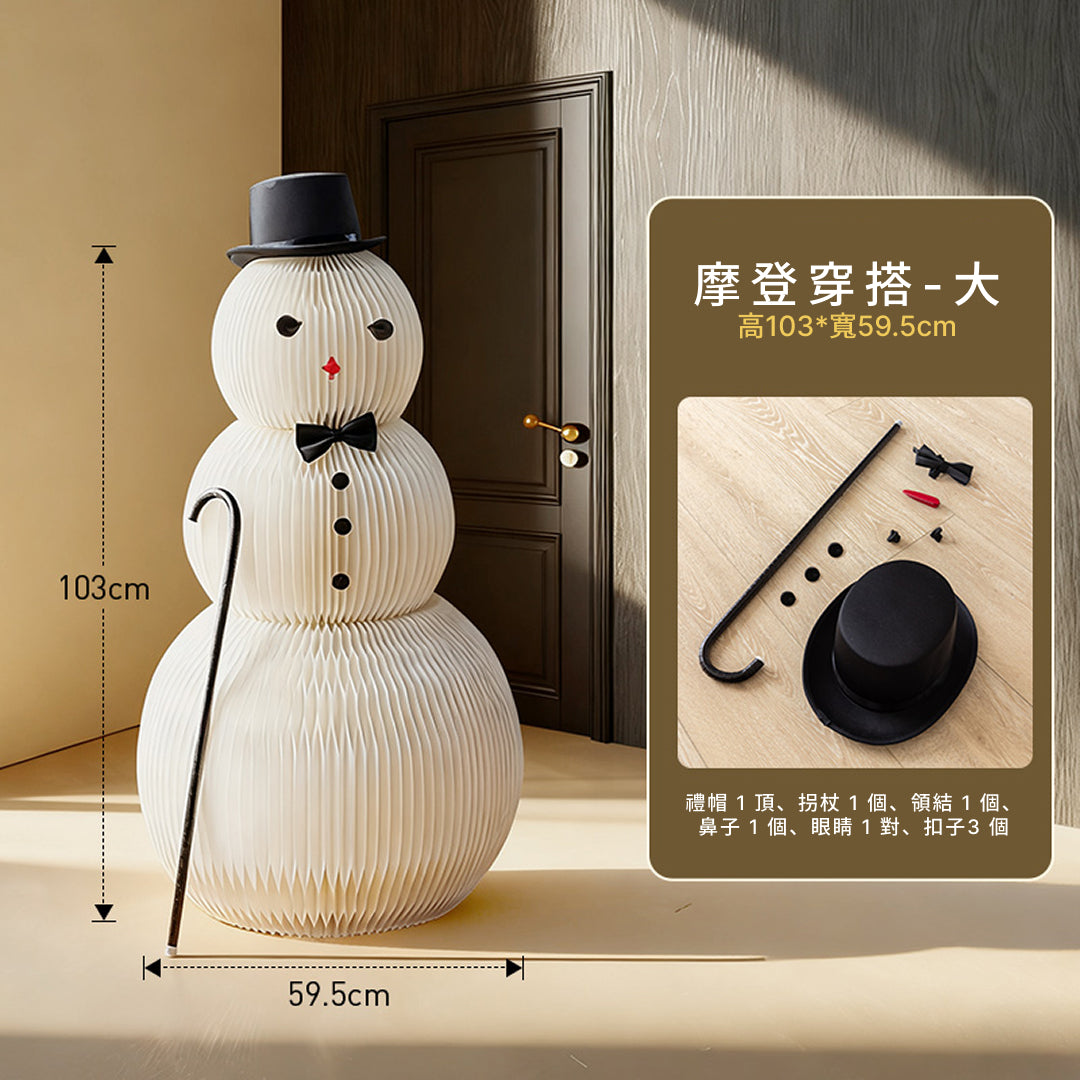 聖誕風琴雪人｜十八紙