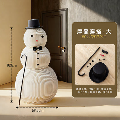 聖誕風琴雪人｜十八紙