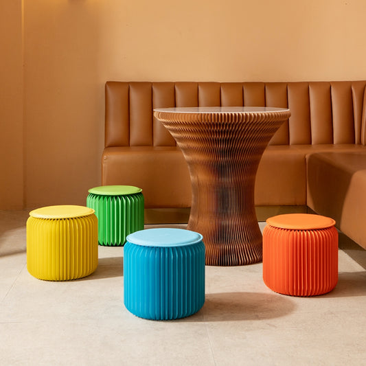 彩色風琴凳『附贈坐墊』｜十八紙