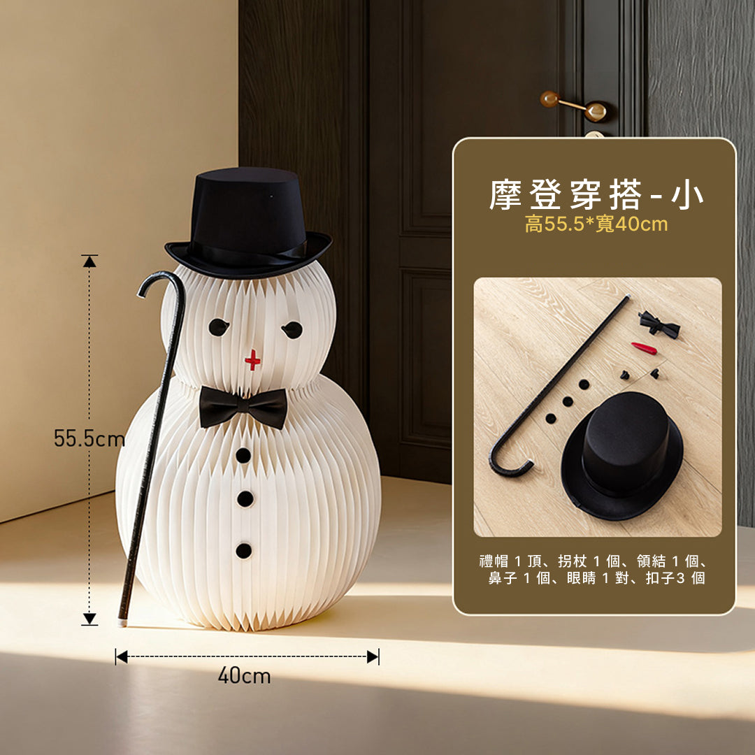 聖誕風琴雪人｜十八紙