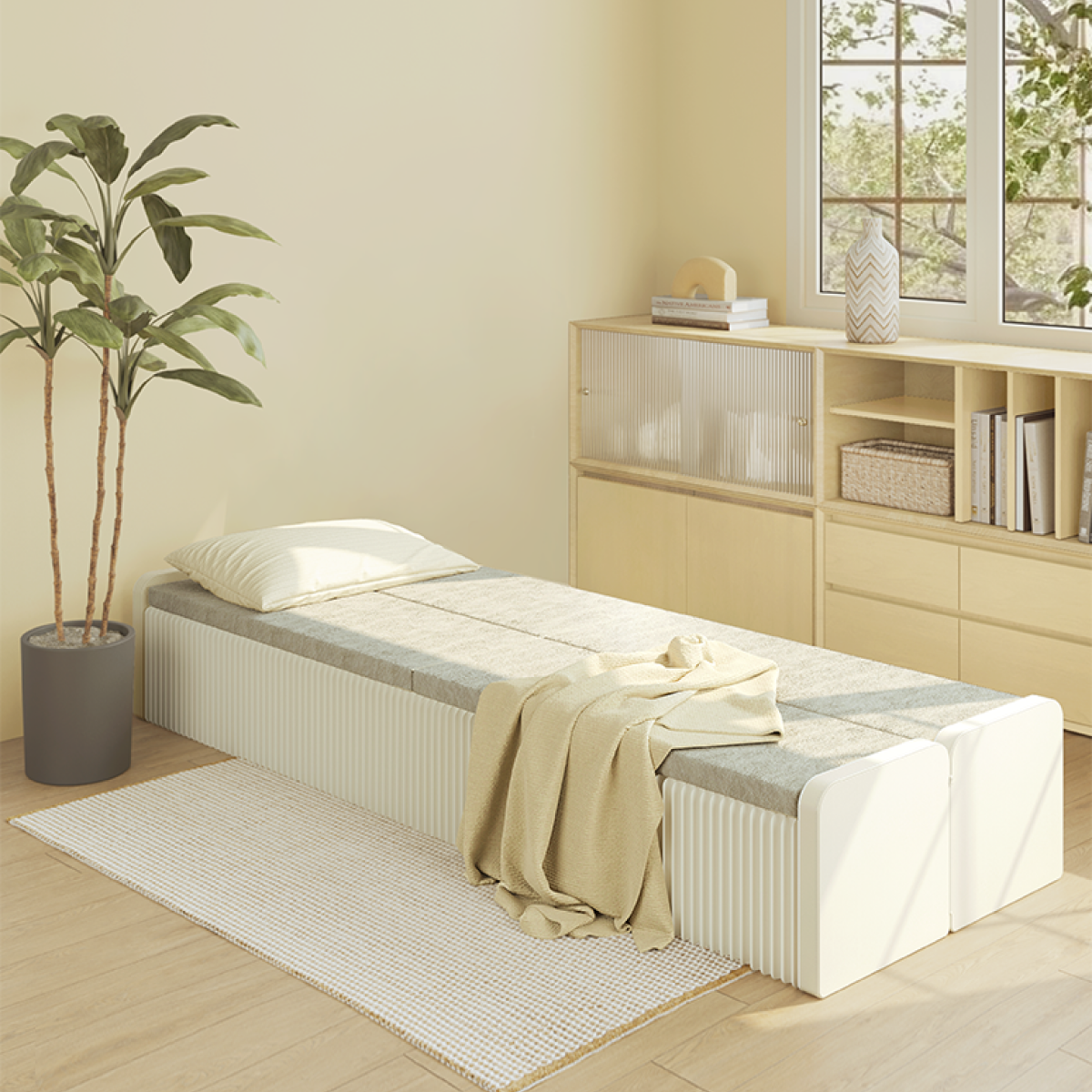 風琴任意床『附贈床墊』｜十八紙