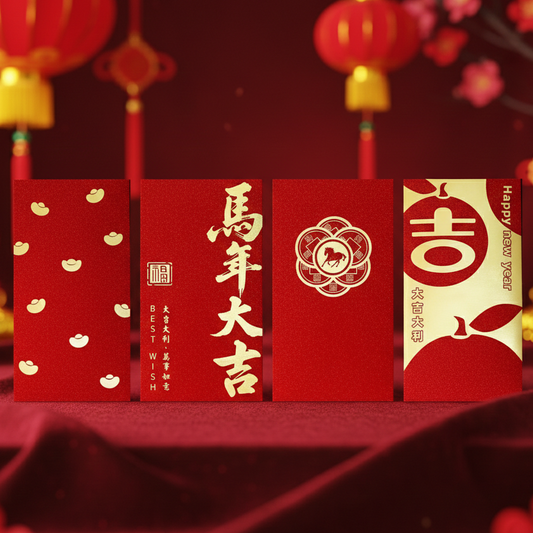 馬年限定重磅燙金紅包組