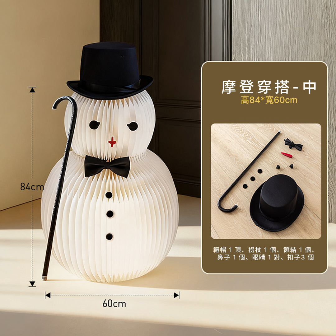 聖誕風琴雪人｜十八紙