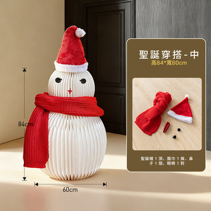 聖誕風琴雪人｜十八紙